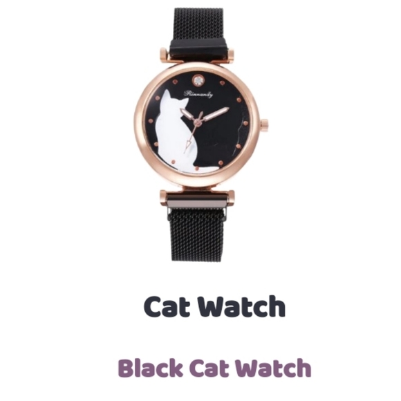 White and Black Cat Watch! New! - Picture 7 of 7